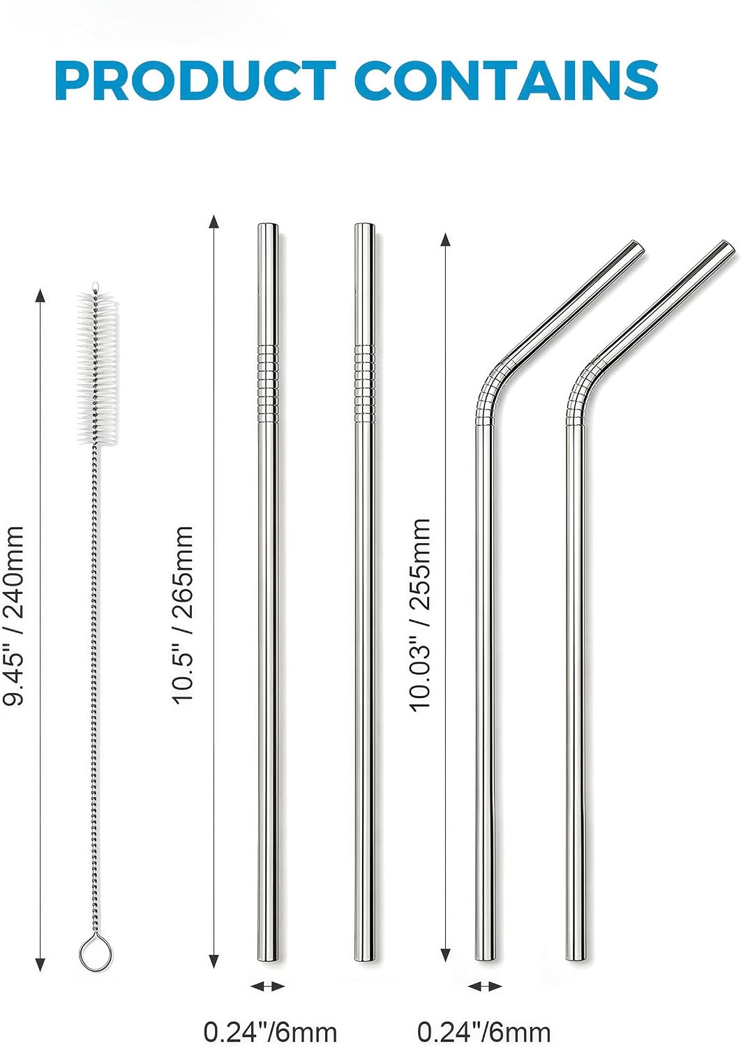 VEHHE Metal Straws