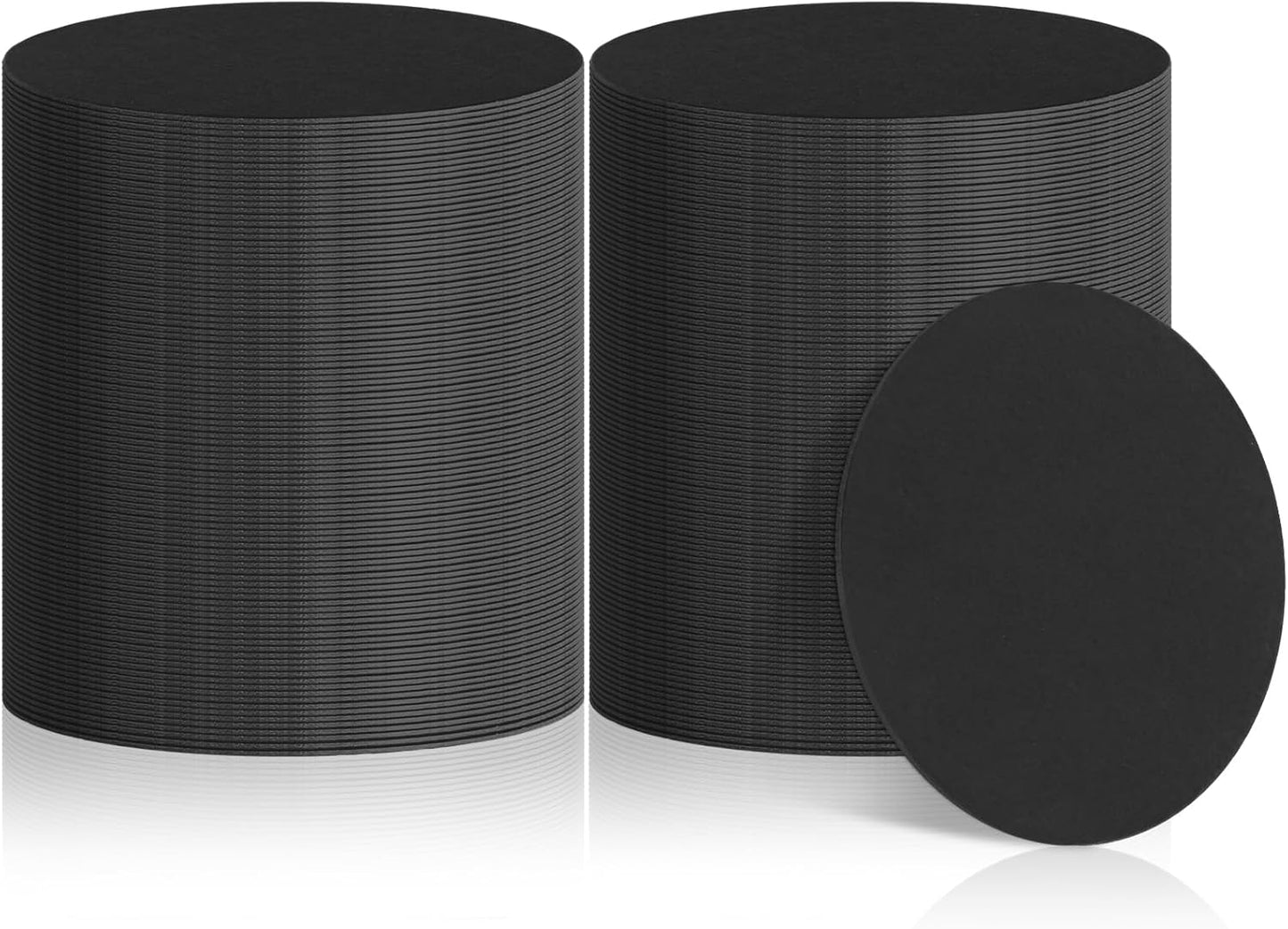 TaoBary 200 Pcs Disposable Paper Coasters Bulk 1MM, 4 Inch Round Cardboard Coasters Blank for Bar Dr
