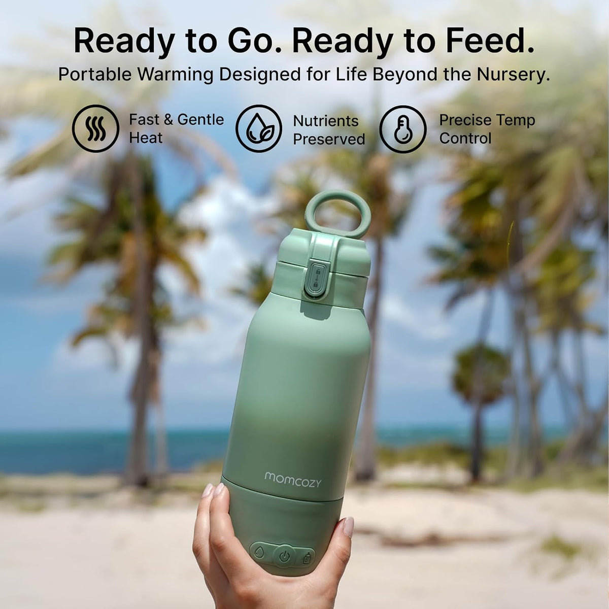 Momcozy Portable Bottle Warmer for Breast Milk, Baby Travel Essentials
