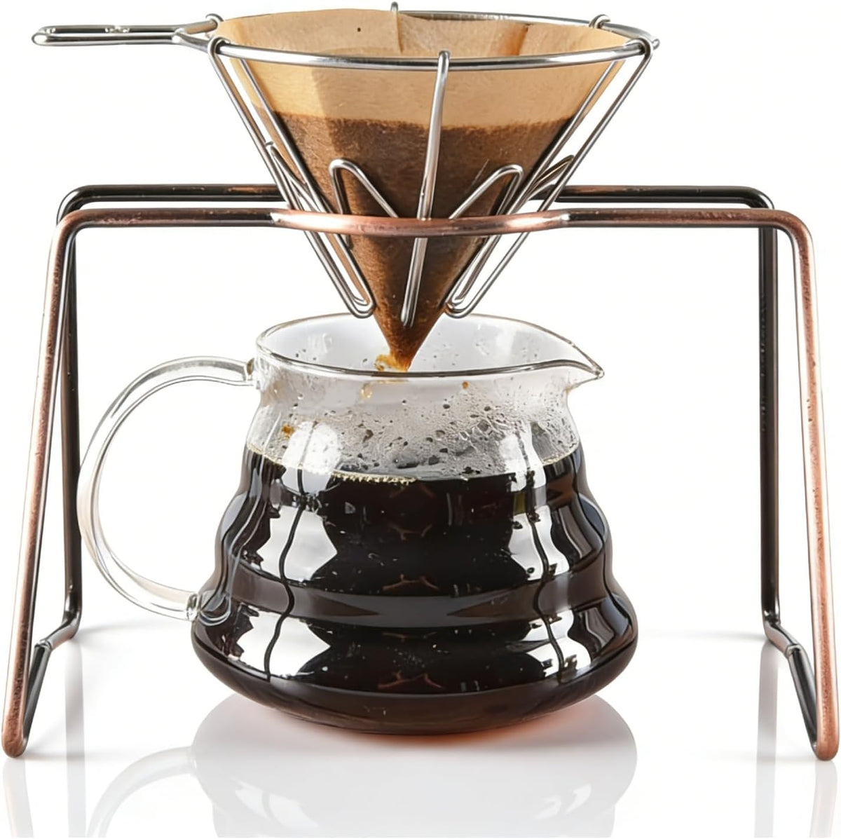 Pour Over Coffee Dripper Stand, Metal Pour Over Coffee Station Coffee Filter Holder Coffee Maker Stand for Coffee Drink Maker