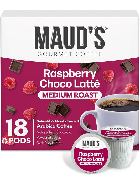 Maud's Raspberry Chocolate Flavored Coffee Pods