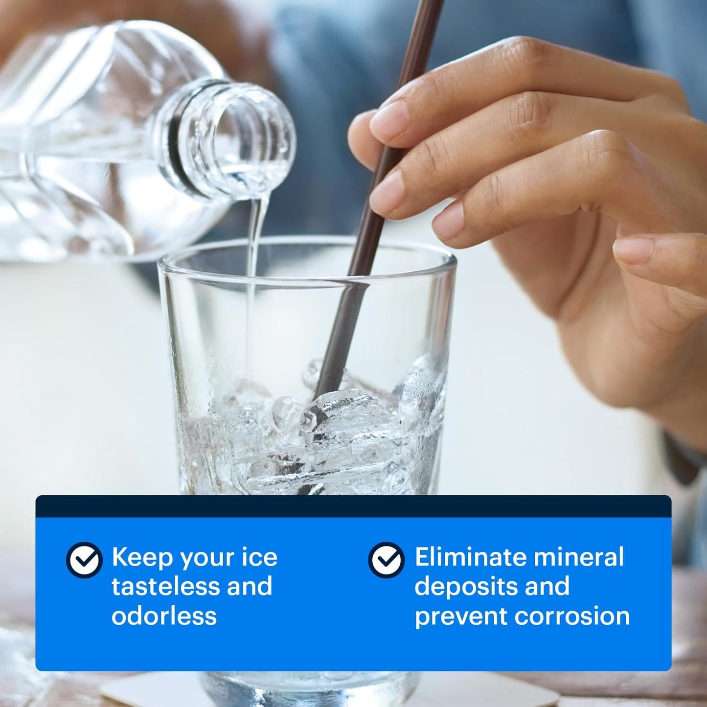 Essential Values Ice Machine Cleaner and Descaler, 2 Pack x 16 fl oz, Nickel Safe Descaler, Ice Maker Cleaner Compatible with All Major Brands (Scotsman, KitchenAid), Made in the USA