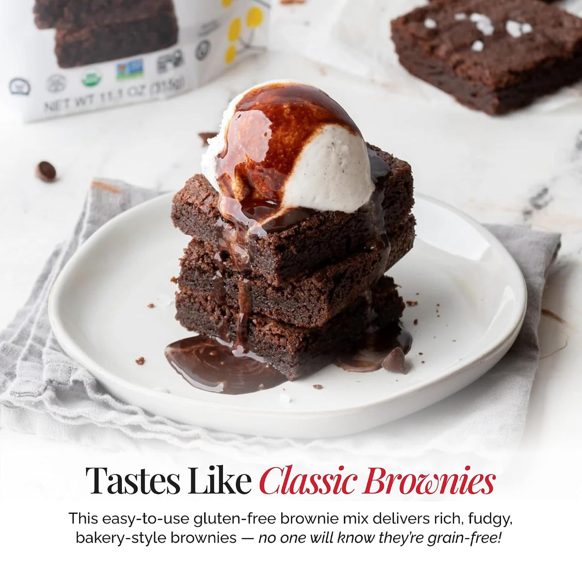 Otto's Naturals Grain-Free Classic Brownie Mix