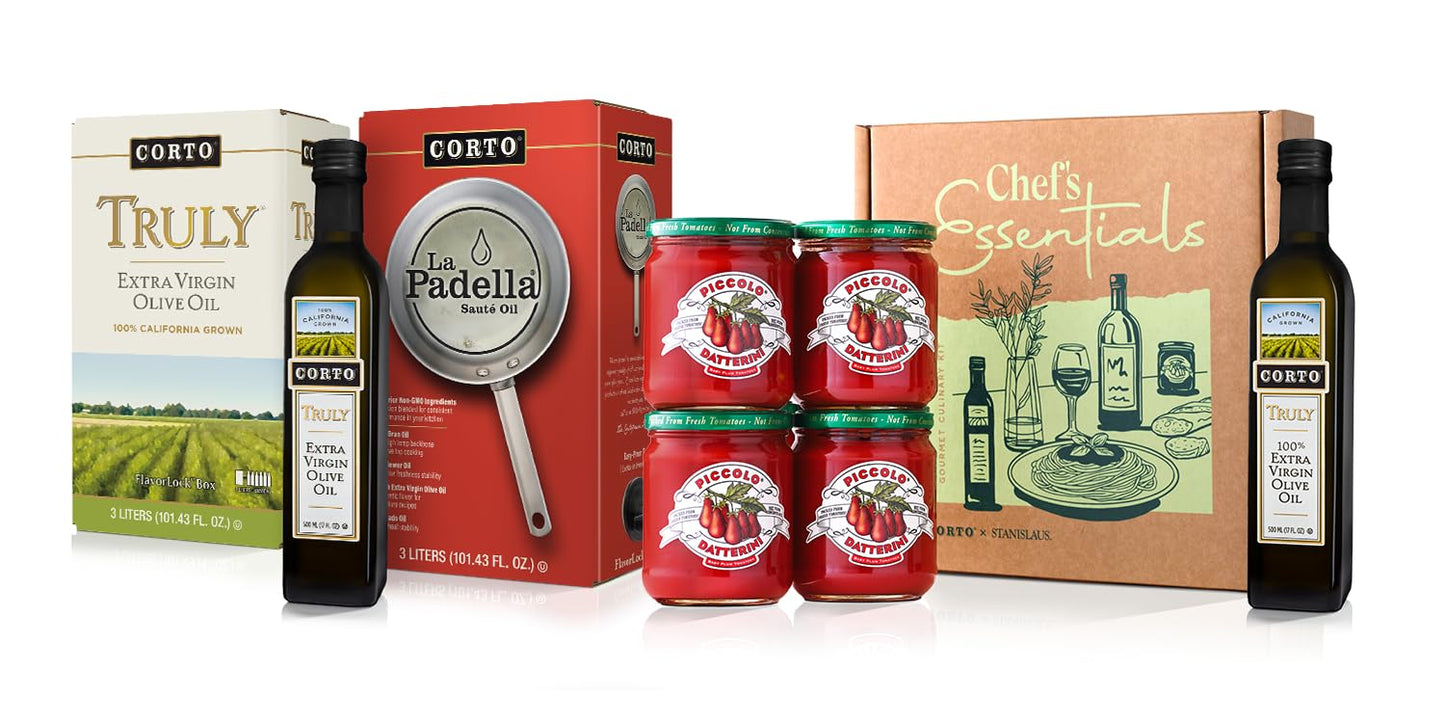 Corto TRULY Extra Virgin Olive Oil, 100% California, Cold Extracted 17 oz