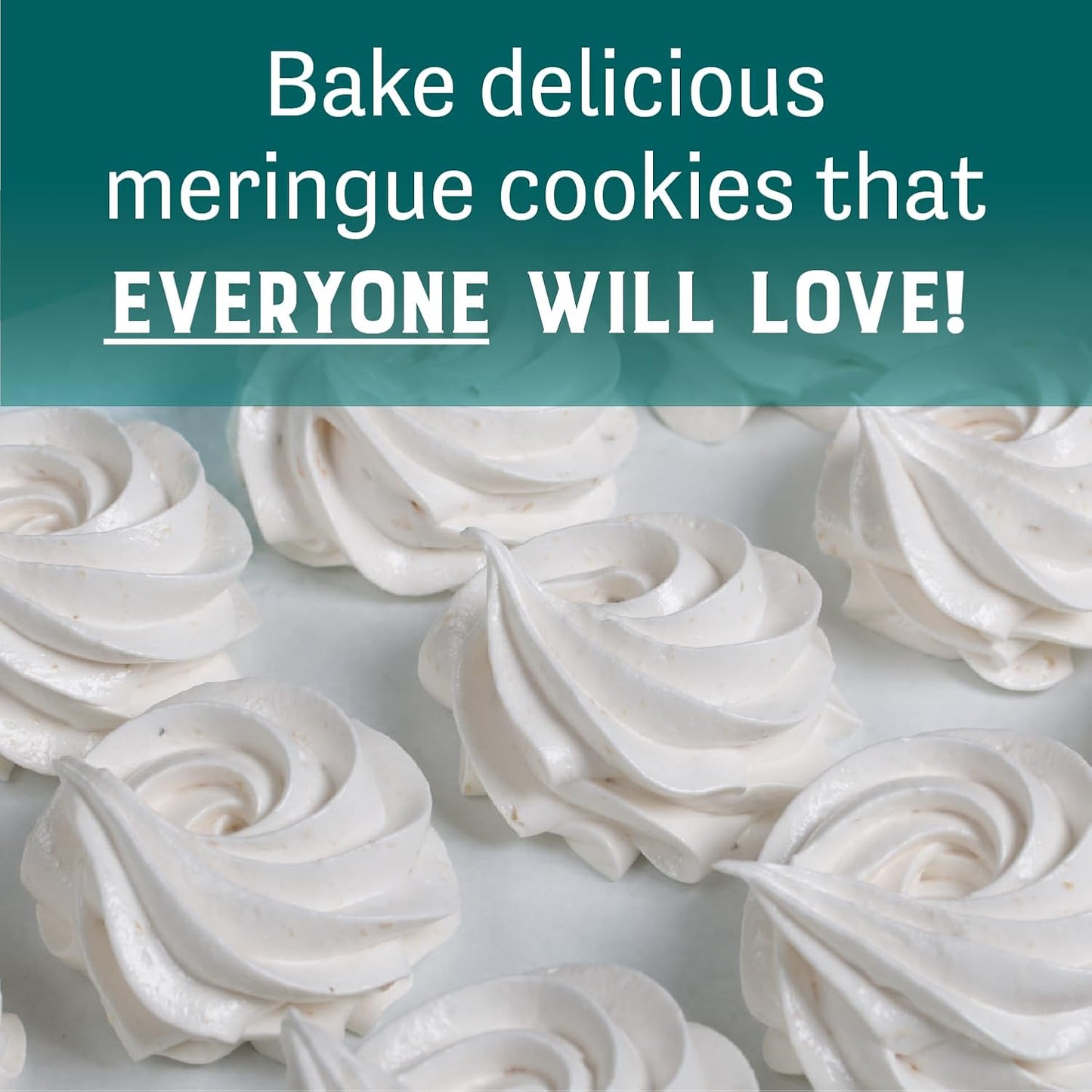 Judee's Gluten Free Meringue Powder Mix - Meringue Powder for Royal Icing - Gluten-Free Nut-Free Cookie Icing Mix - Use with Cookie Decorating Supplies - 24 Oz