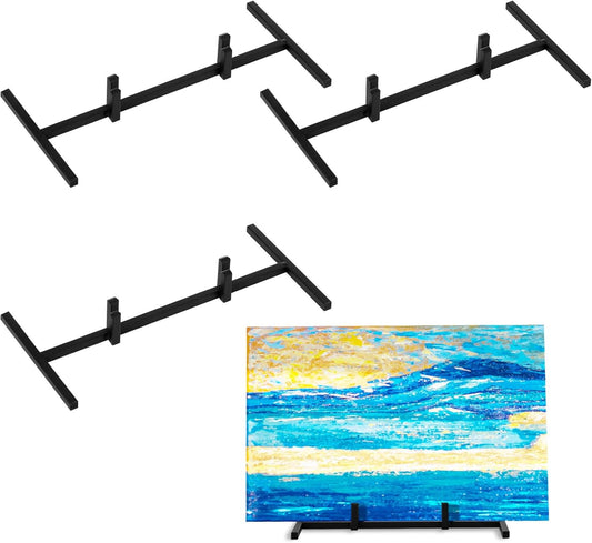 4 Pcs Metal Glass Display Stands Easel for Stained,ceramic Tiles, Plaques, for Picture, Collectibles Ceramic Tiles Photo