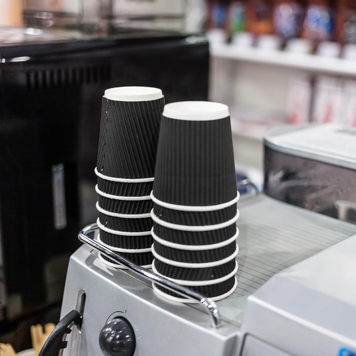 Yaomiao 200 Pcs 4 oz Disposable Espresso Coffee Cups, Black
