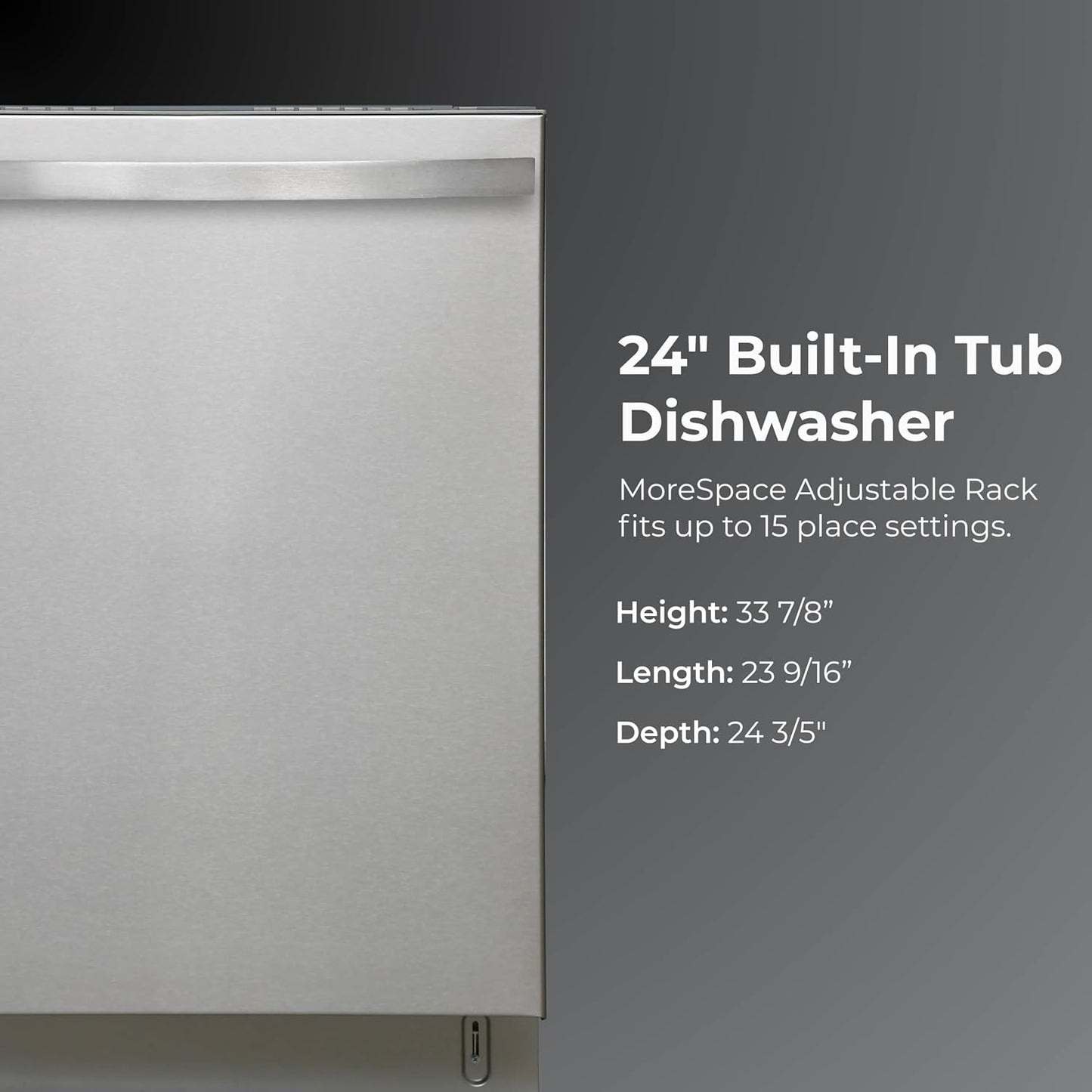 Kenmore 24" Built-In Dishwasher - Fingerprint Resistant Stainless Steel