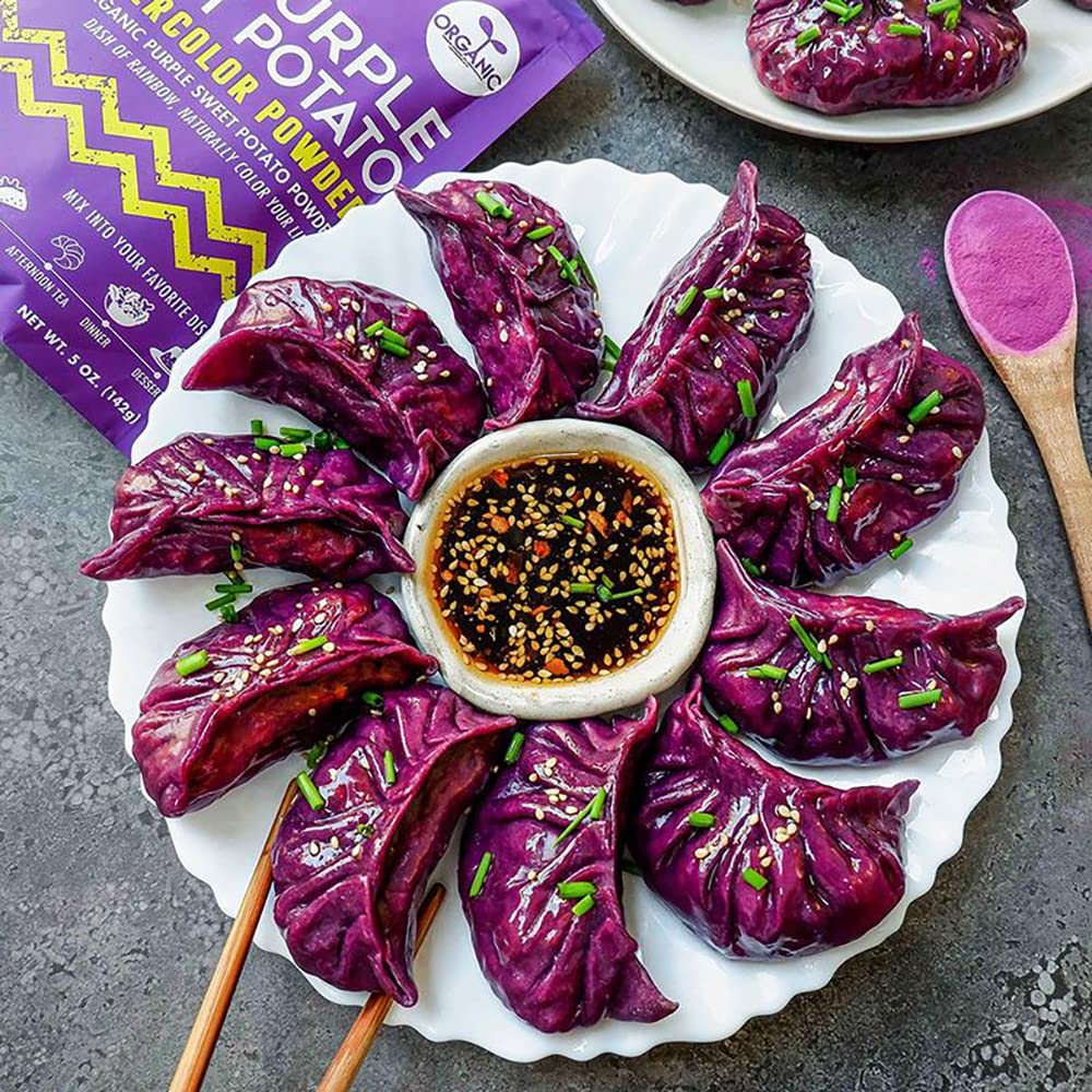 Suncore Foods Purple Sweet Potato Powder 16oz | Gluten Free | Vegan | Natural Purple Food Coloring, For Baking, Sourdough, Frosting, Desserts, Smoothies, Milk Tea, Boba, Non-GMO, Resealable Pouch