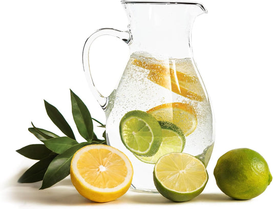 Simax SMALL Glass Pitcher 16 Oz: Borosilicate Glass Pitchers With Handle - Montessori Pitcher For Kids - Mini Pitcher - Small Water Pitcher For Orange Juice, Milk &amp; Tea - Pint Small Pitcher -1/2 Quart