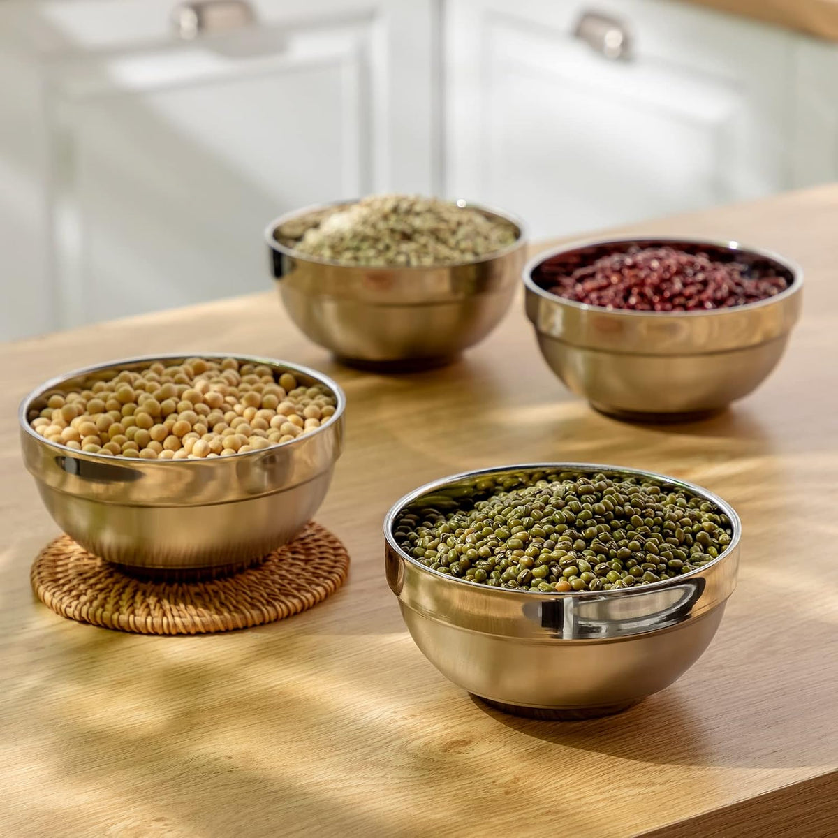 Eccliy 20 Pack Stainless Steel Bowls set, 17 oz Double Walled Insulated