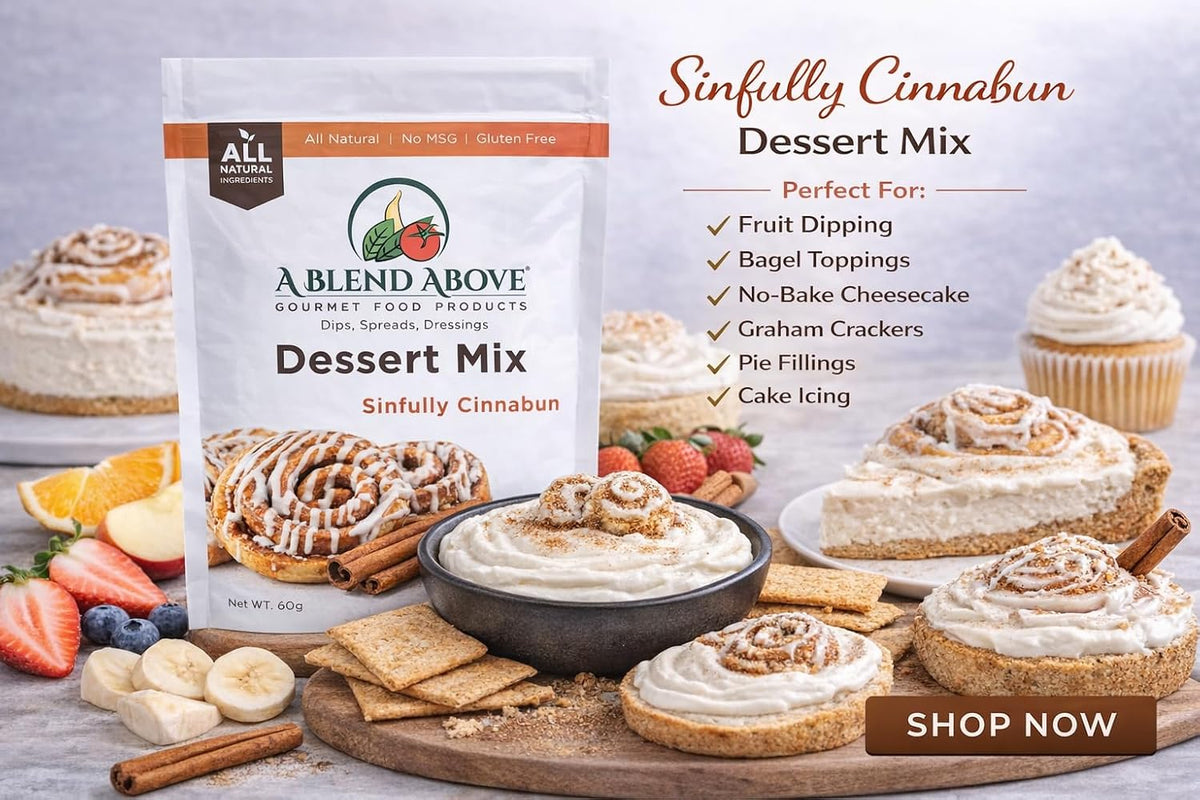 A Blend Above Sinfully Cinnabun dip Mix - No-Bake Desserts