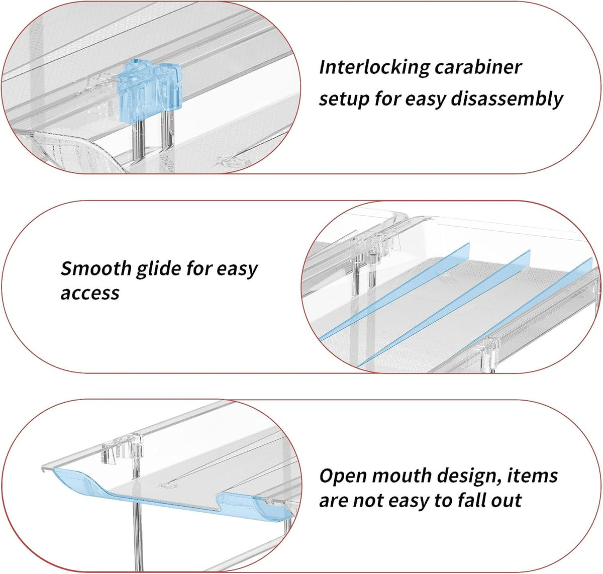 Can Organizer for Pantry, 3 Sets 3 Tiers Can Storage Organizer Pantry,Soda Can Organizer for Fridge 36 Cans Rack Automatic Rolling Stackable Canned Food Organizer,Clear