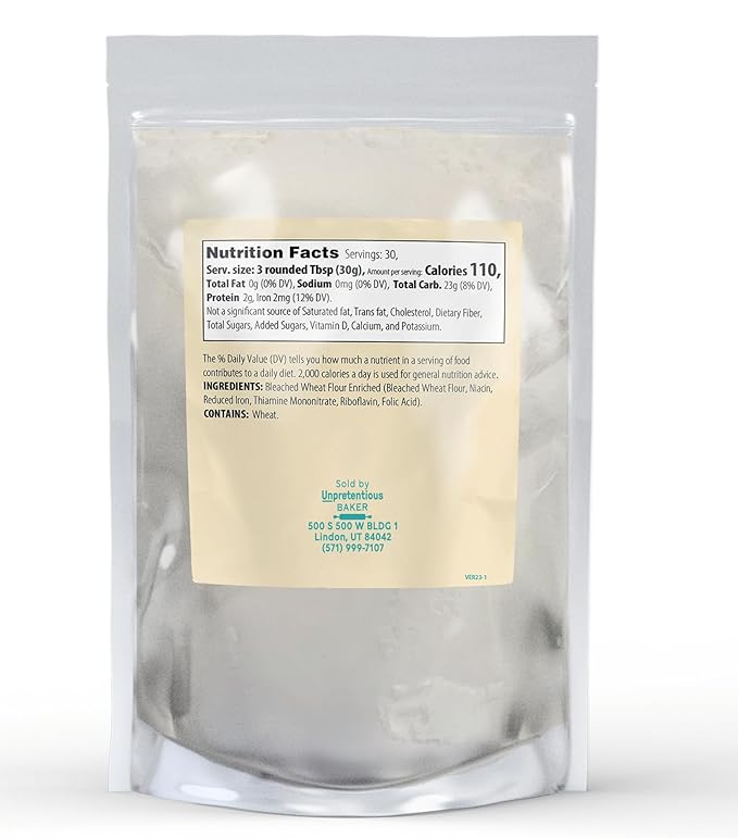 Unpretentious Cake Flour, 2 lb, Great For Cakes, Biscuits, Scones, Muffins