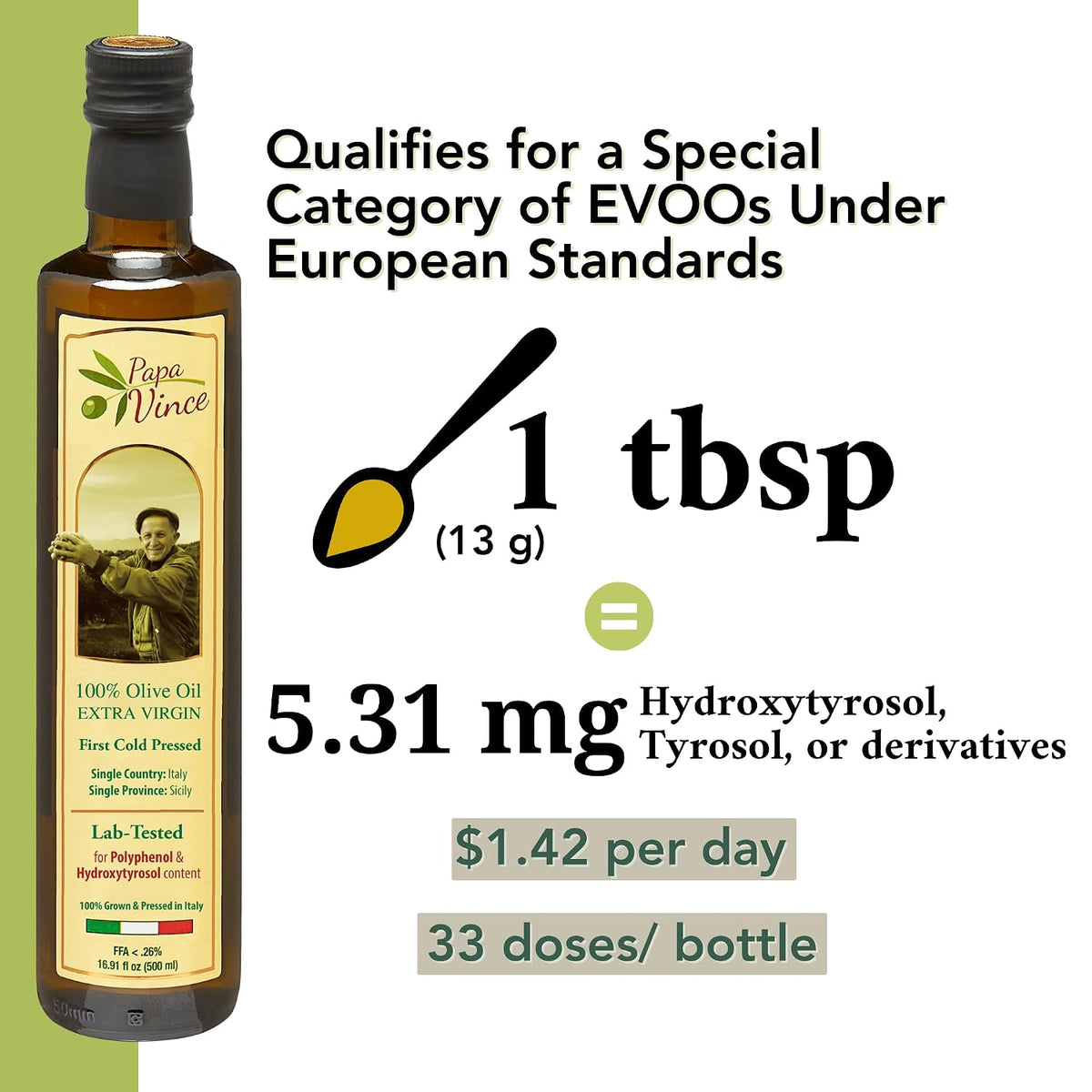 Papa Vince Olive Oil Extra Virgin - First Cold Press
