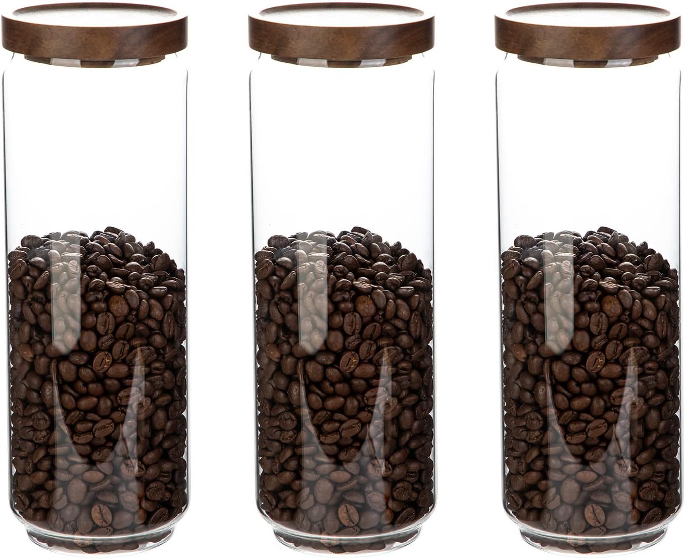 Glass Storage Jars 44 Oz 3 Pack