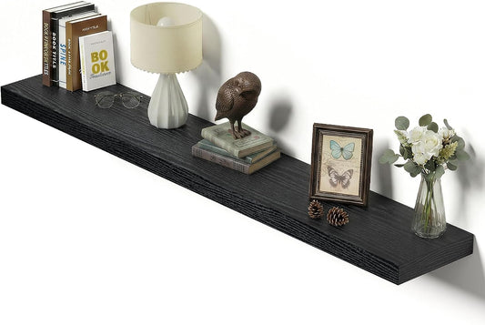 Vivelove Single Floating Shelves 48x10” Set of 1, Black