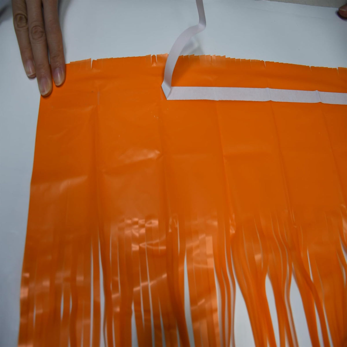 BRAVESHINE Orange Streamers Party Backdrop | Halloween Decorations | 2 Pack