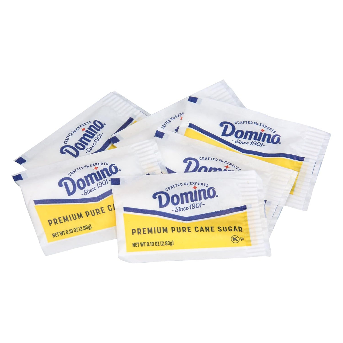 Domino® White Sugar Packets, 400 Count Dispenser Box, 0.10 oz Each | Pre-measured Portions, Mess Free Dispensing, Countertop Ready Access, Ideal for Coffee, Tea, Beverage Service, Single Use
