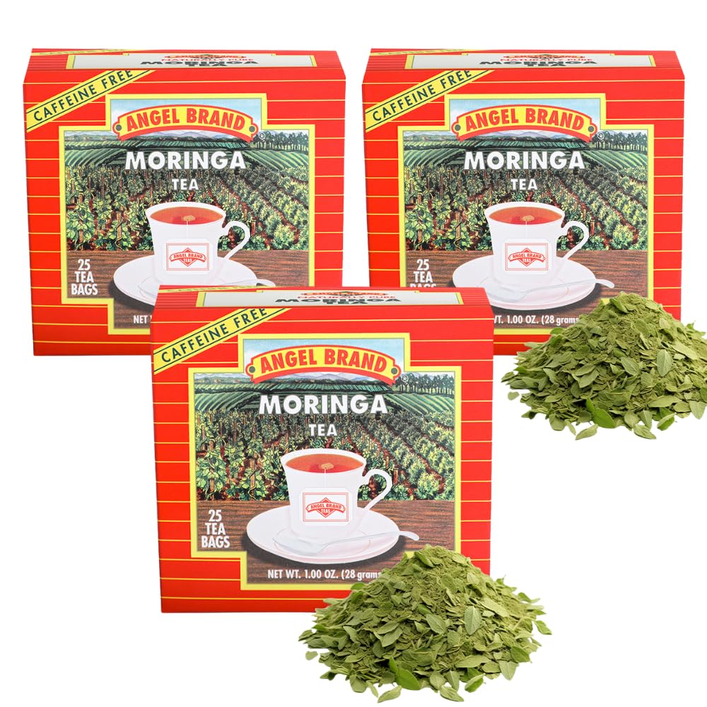 Moringa Leaf Tea Bags | 20 Count | 3 Pack | Refreshing Herbal Boost | Moringa Tea Bags