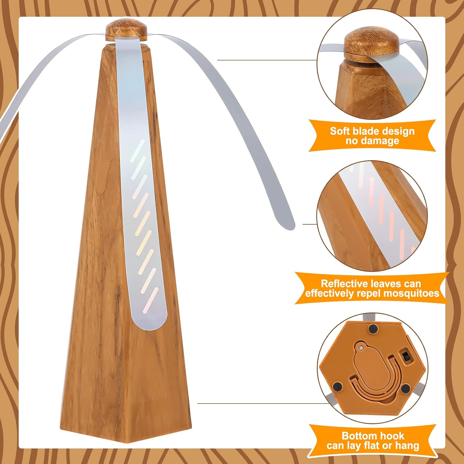 Yoiemivy Portable Fly Fans for Tables to Keep Your Food/Meal Clean for Outdoor, Indoor, Picnic, Dinner and Classroom, Wo