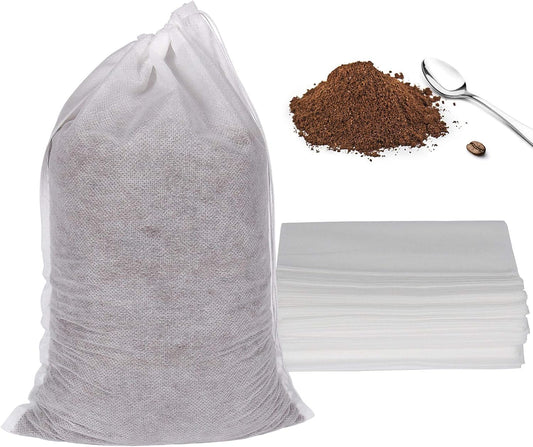YQL Cold Brew Coffee Filter Bags, 8X12 Inch 50PCS No Mess Cold Brew Coffee Filters Disposable Mesh Brewing Bags Tea Filter