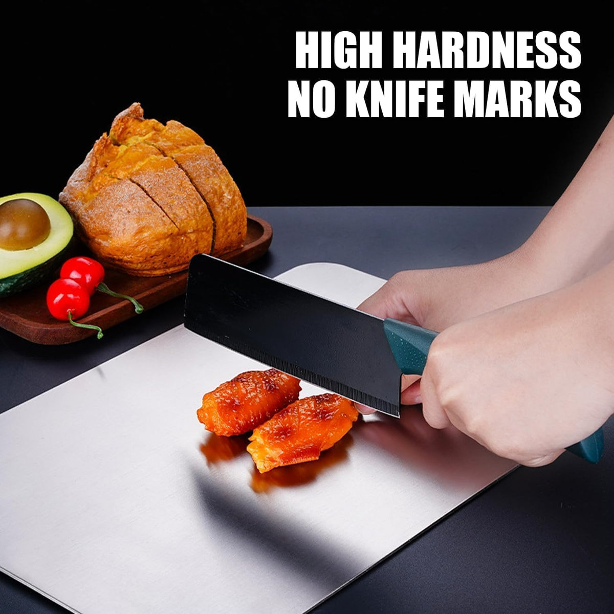 Titanium Cutting Board - 2026 New Upgrade 100% Pure Titanium Cutting Boards for Kitchen Double Sided Non Toxic Titanware Cutting Board,Hygiene Durable Dishwasher Safe Chopping Board (14"L x 10"W)