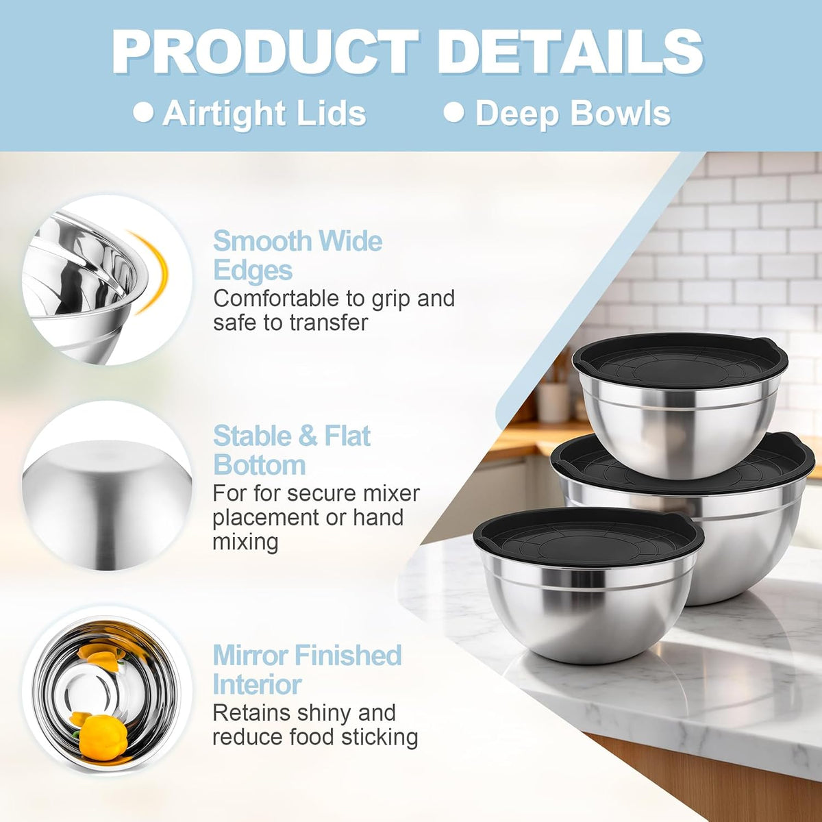 TeamFar Mixing Bowls
