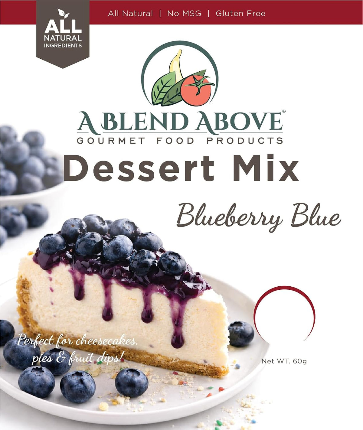 A Blend Above Blueberry Blue No Bake Dessert Mix - All Natural