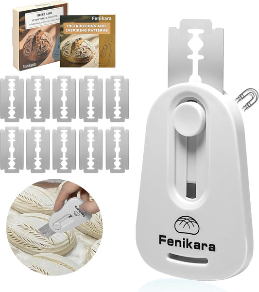 Premium Magnetic Bread Lame & Versatile Bread Scoring Tool - Professional Sourdough Scoring Tool and Lame Bread Tool with 10