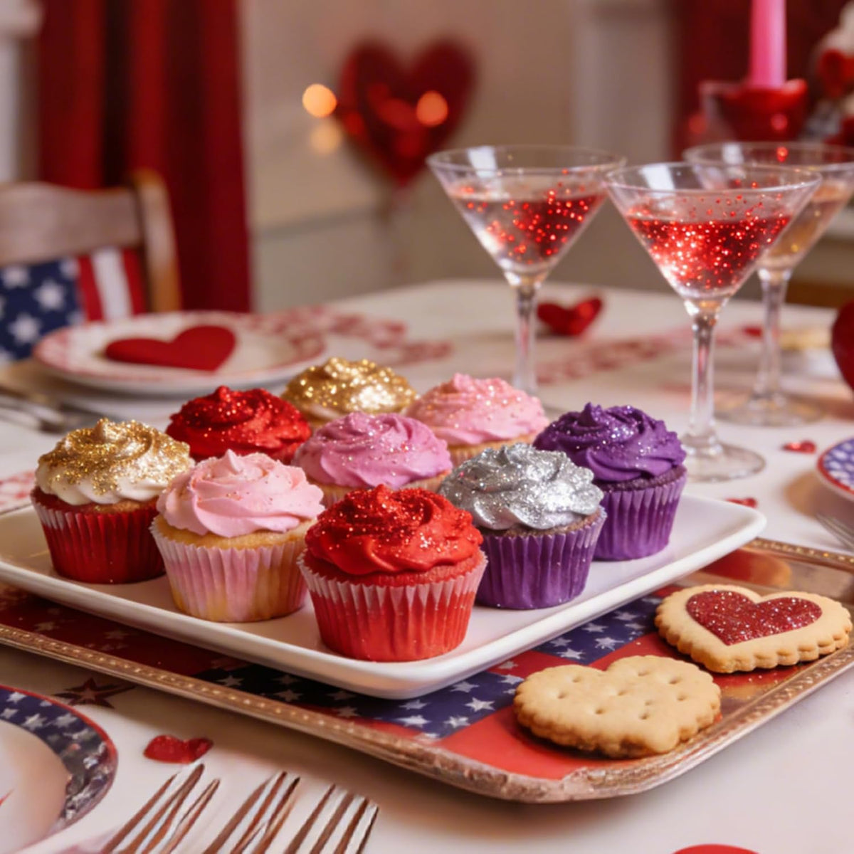 Edible Pink Glitter for Drinks