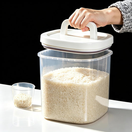 10L Rice Storage Container with Measuring Cup &amp; Brush