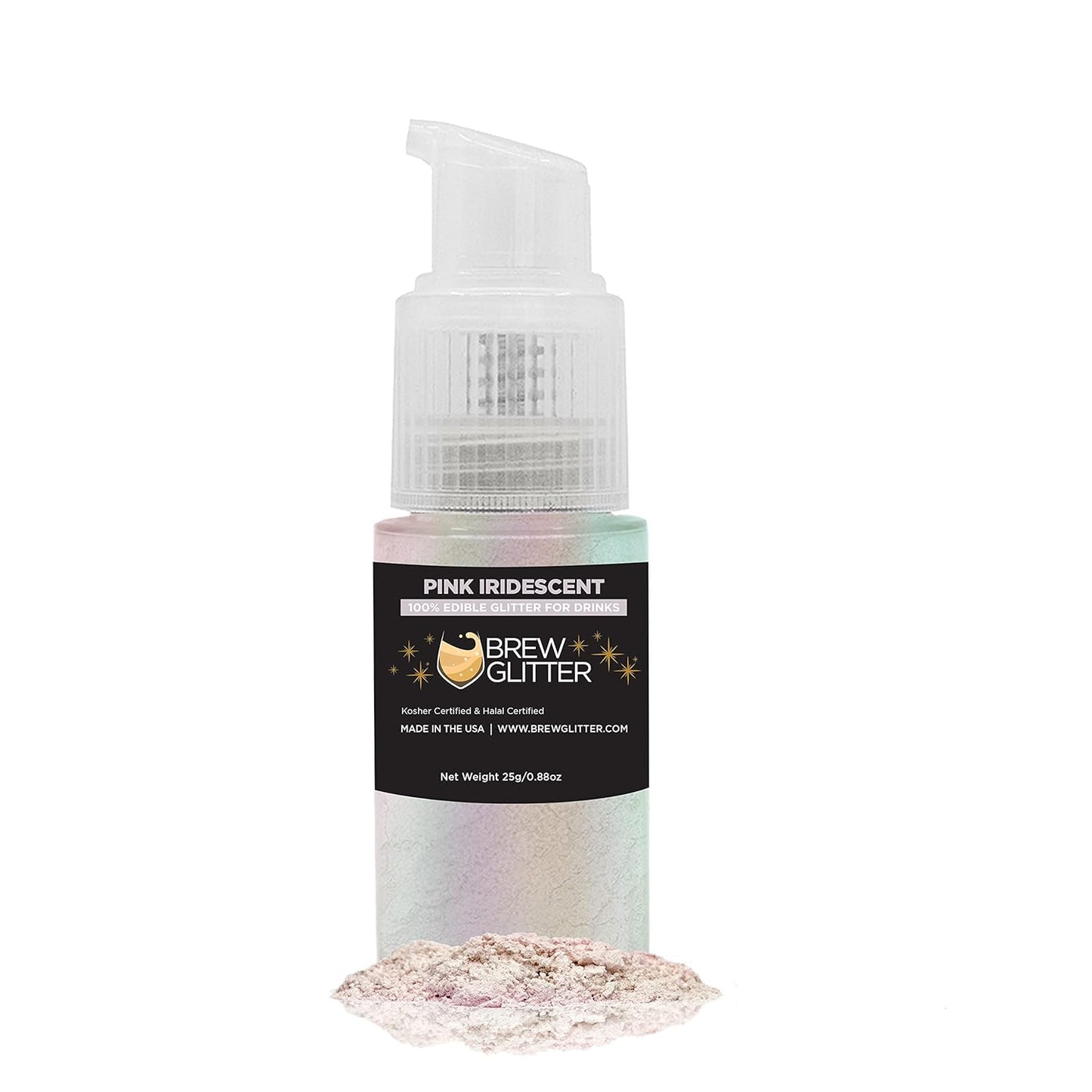 Pink Iridescent BREW GLITTER Edible Glitter For Drinks, Cocktails, Beer, Garnish Glitter & Beverages