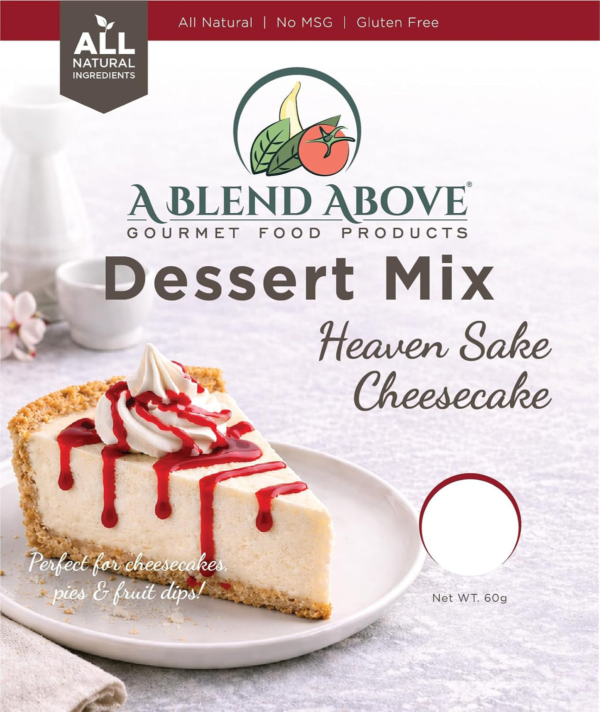 A Blend Above Heaven Sake Cheesecake Mix - No-Bake Dessert