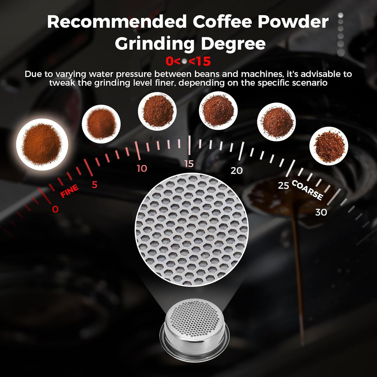 IKAPE Espresso 54mm Portafilter, Coffee Portafilter with Silicone Handle, Fits 54mm Breville Barista Series BES870/878/880 Machine &amp; Solis Barista Machines, with 16g Capacity Filter Basket