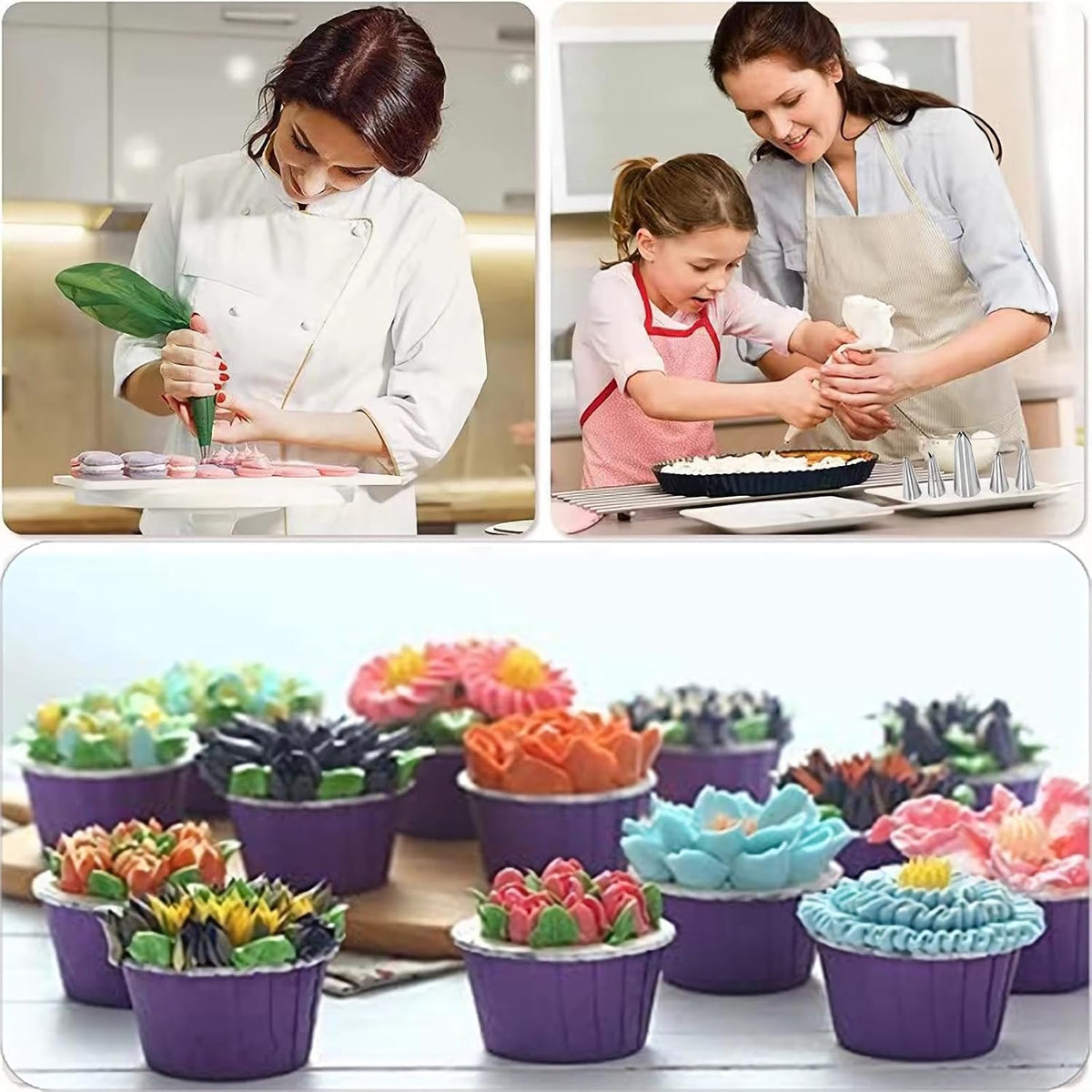 6 Pcs Leaf Piping Icing Nozzle