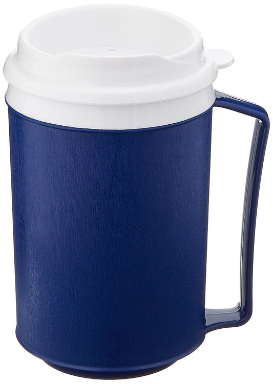 Sammons Preston Insulated Mug with Tumbler Lid, Durable Container for Hot and Cold Liquid Beverages, Tea, Smoothies, 12 oz