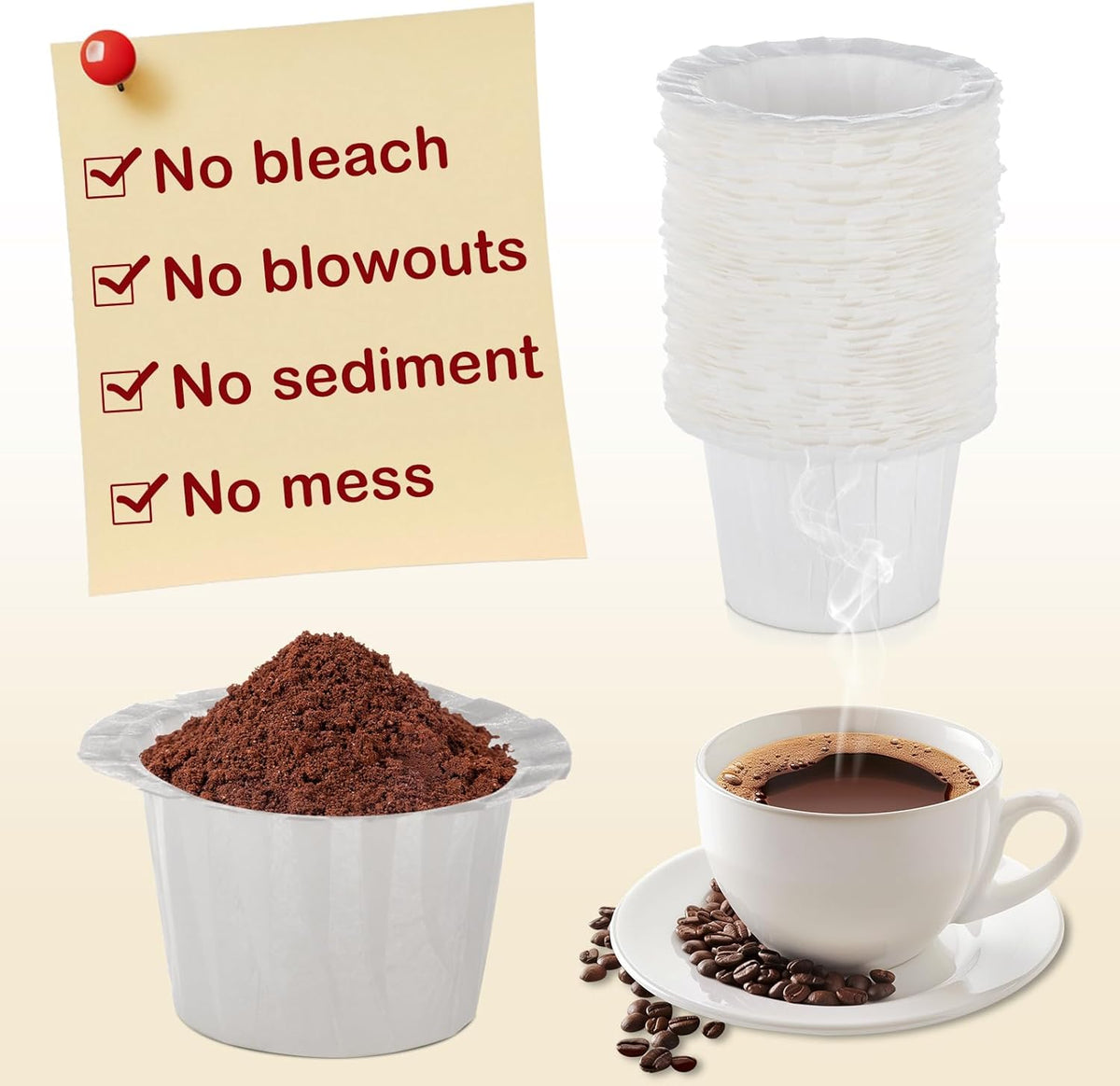 Disposable Paper Coffee Filters