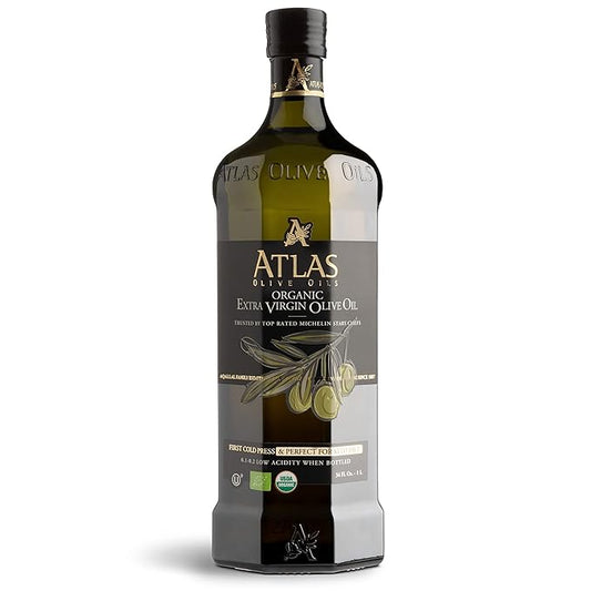 Atlas 1 LT Cold Press Extra Virgin Olive Oil with Polyphenol Rich from Morocco | Newly Harvested Unprocessed from One Single