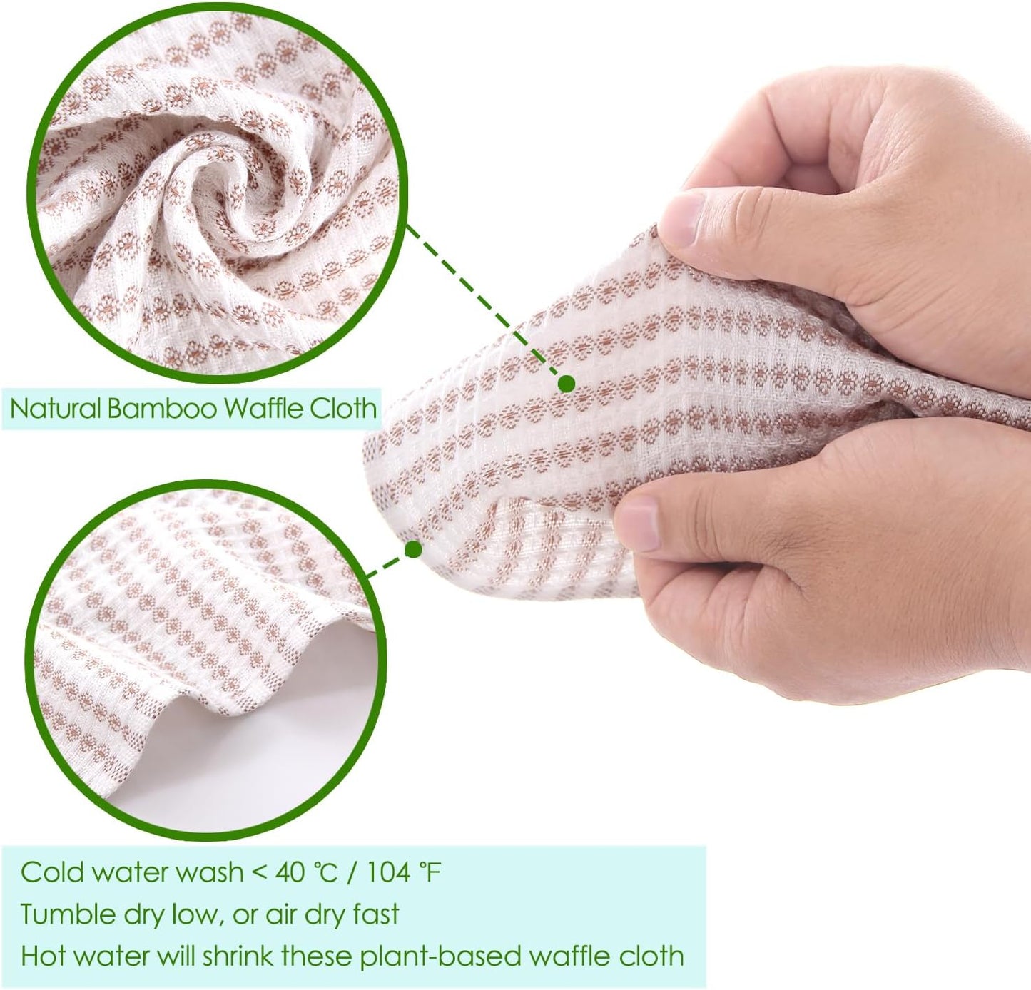 Dish Cloths 12 Pack,Waffle Reusable Cleaning Cloths,14''x10'',Multi-Color