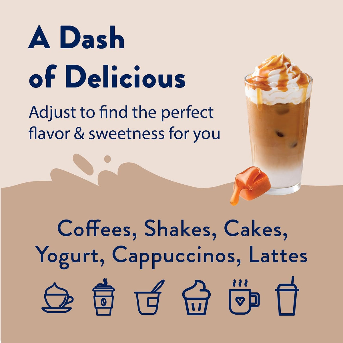 Jordan’s Skinny Mixes Sugar Free Coffee Syrup, Salted Caramel Coffee Flavoring Syrup, Zero Calorie Drink Mix, Lattes, Baking, Protein Shake or Cocktail, Dairy &amp; Gluten Free, Kosher, 25.4 Fl Oz, 2 Pack