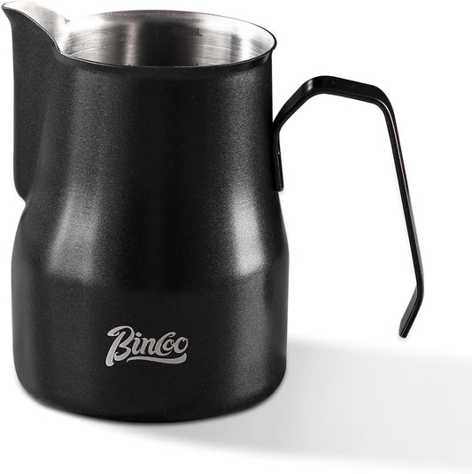 Milk Frothing Cup 450ML - Espresso Steaming Pitcher with Large Handle and Spout,Cappuccino Latte Art Cup for Barista and