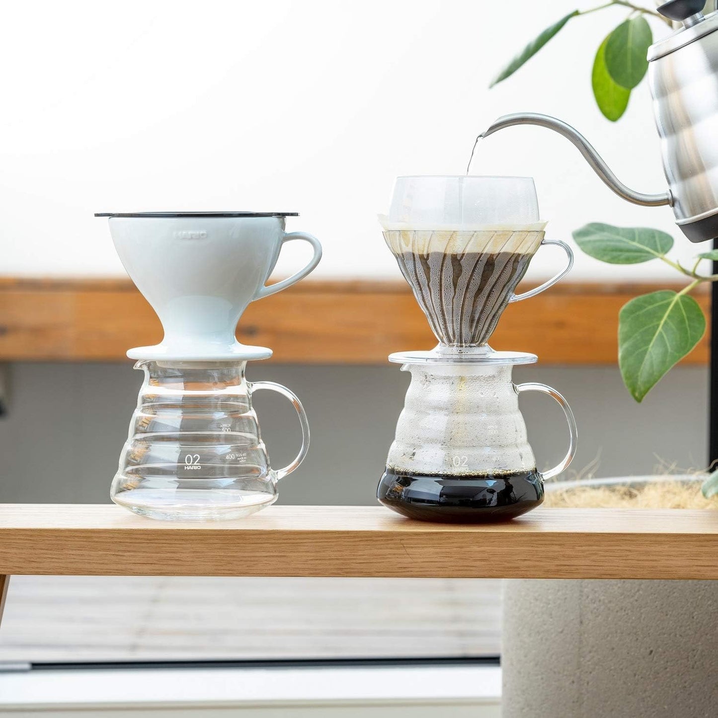 Hario V60 Drip-Assist Set, Size 02, Clear