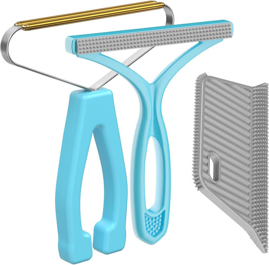 Lint Remover 3-Pack,Lint Shaver Cleaner Pro,Carpet Rake,Lint Brush,Fur Removal Tool,Portable Carpet Scraper,Clothes,Car