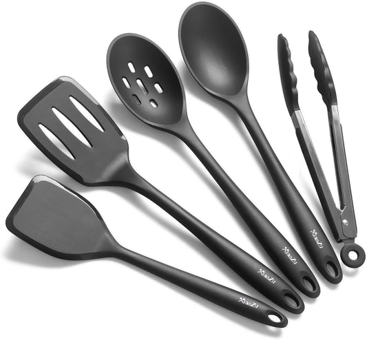 Silicone Spatulas, Spoons and Tong for Cooking,Heat Resistant &amp; Non Stick