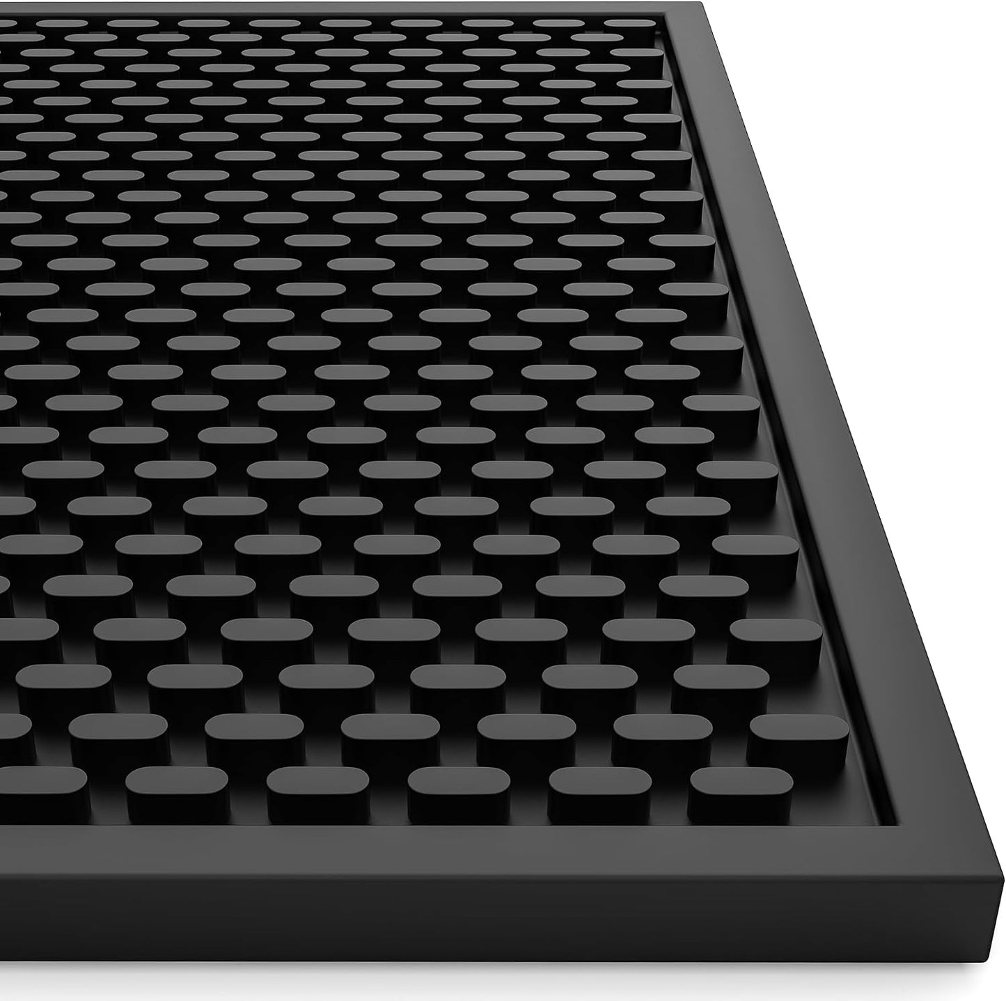 AXIESO Bar Mat 18 x 12 in - Silicone Coffee Bar Mats for Countertop