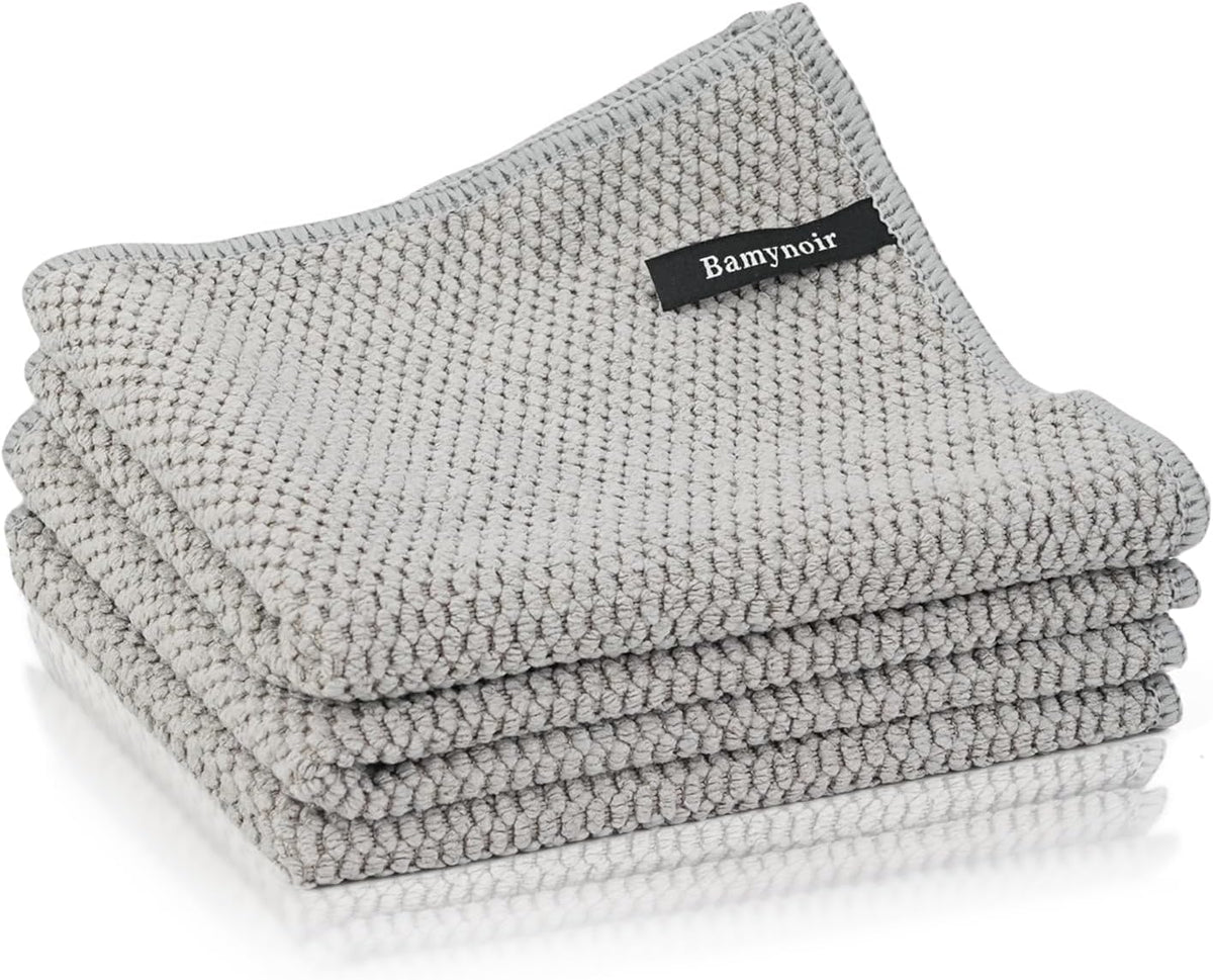 3Packs Coffee Cleaning Cloths, Barista Microfiber Cloths, Highly Absorbent, Quick-Drying, Odor-Free, Suitable for Coffee Accessories and Espresso Machine Cleaning(12"x12")