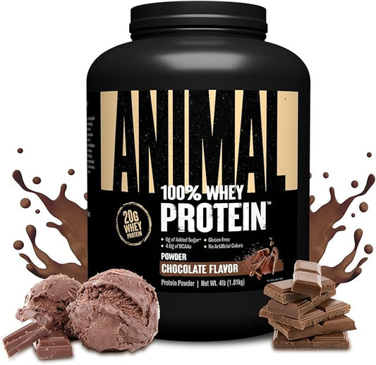 Animal 100% Whey Protein Powder – Whey Blend for Pre Workout or Post Workout, Recovery, or an Anytime Low Sugar Protein