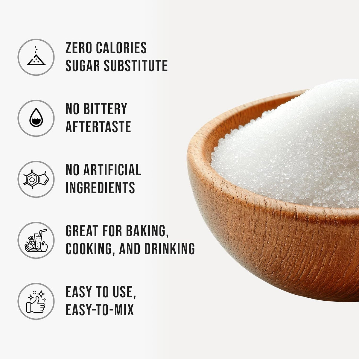 Organic Stevia Powder, 227g, Zero Calorie Pure Stevia Sweetener for Drinks, Powder for Baking and Beverages - No Aftertaste, Non-GMO, Keto Friendly Sugar Alternative, Concentrated Powder, 1600+ Servings