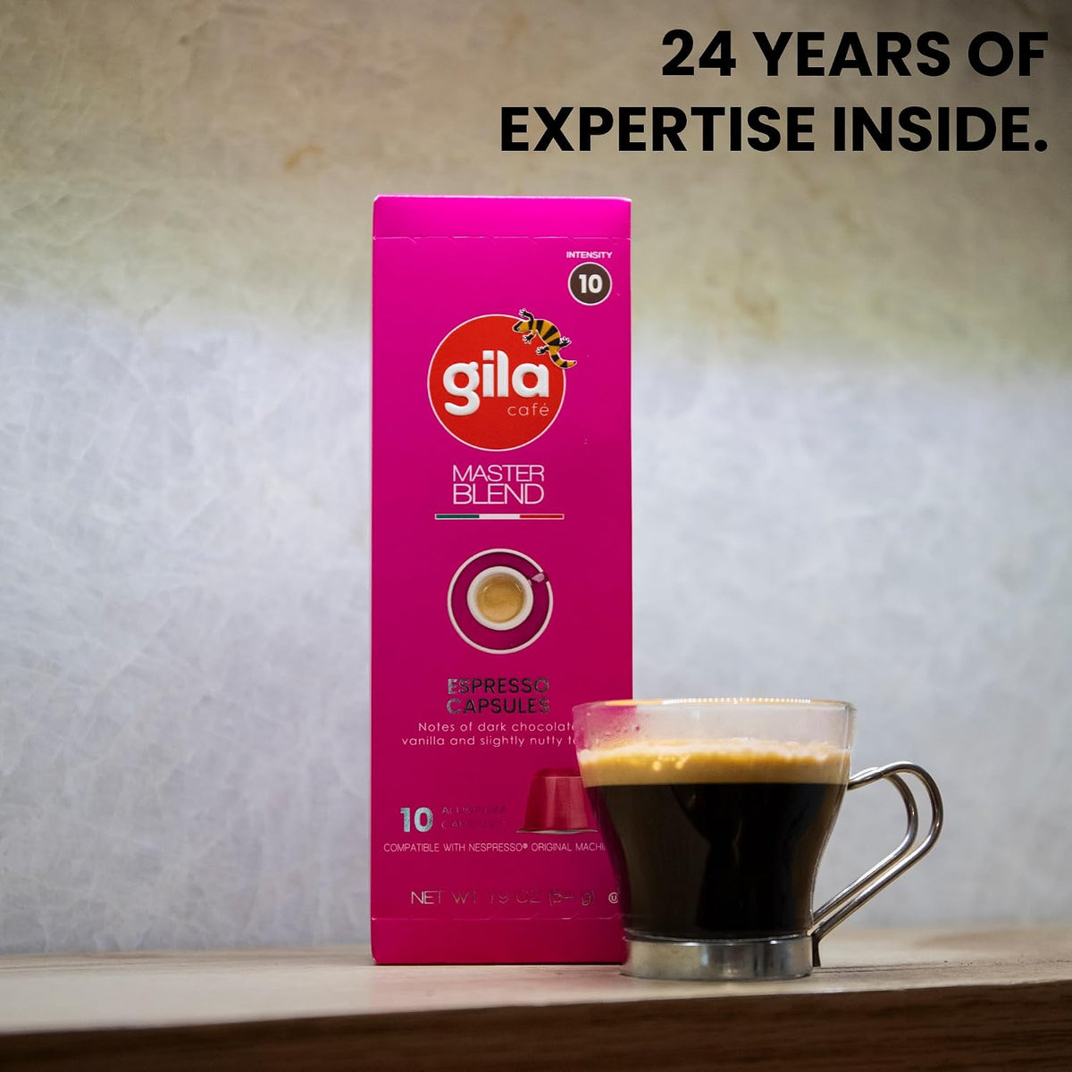 gila cafe Mexico Coffee Capsules, Nespresso Original Line, Dark Roast, 60ct
